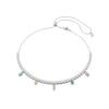 Thumbnail Image 1 of Swarovski x Ariana Grande Silver Tone & Mixed Colour Crystal Adjustable Tennis Necklace
