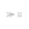 Thumbnail Image 2 of Swarovski Stilla Attract Silver Tone 6mm Zirconia Square Stud Earrings
