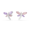 Thumbnail Image 2 of Swarovski x Ariana Grande Silver Tone & Mixed Colour Crystal Dragonfly Stud Earrings
