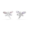 Thumbnail Image 4 of Swarovski x Ariana Grande Silver Tone & Mixed Colour Crystal Dragonfly Stud Earrings