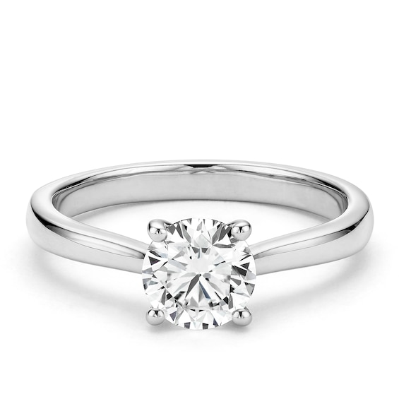 Gift With Purchase 9ct White Gold 1ct Lab Grown Diamond Solitaire Ring