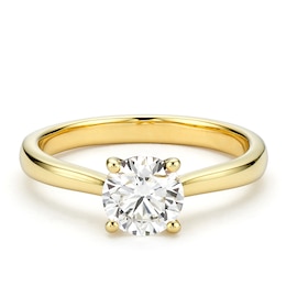 Gift With Purchase 9ct Yellow Gold 1ct Lab Grown Diamond Solitaire Ring