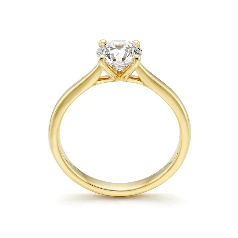 Main Image 3 of Gift With Purchase 9ct Yellow Gold 1ct Lab Grown Diamond Solitaire Ring