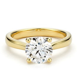 Gift With Purchase 9ct Yellow Gold 2ct Lab Grown Diamond Solitaire Ring
