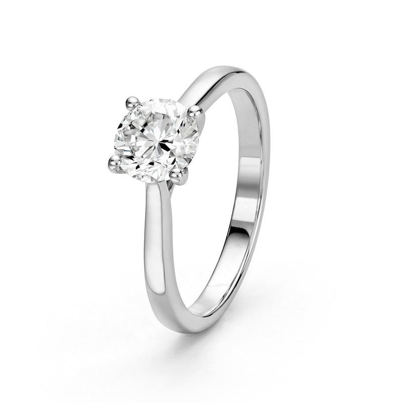 Main Image 2 of 9ct White Gold 1ct Lab Grown Diamond Solitaire Ring