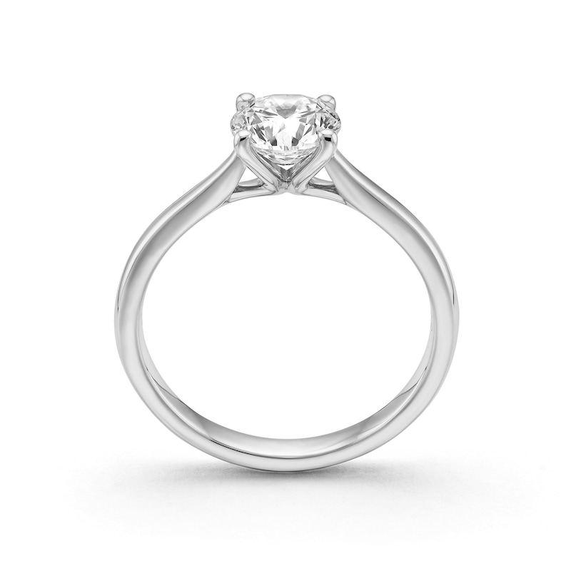 Main Image 3 of 9ct White Gold 1ct Lab Grown Diamond Solitaire Ring