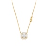 Thumbnail Image 1 of Michael Kors Women's 14ct Gold Plated Sterling Silver Asscher Cut Pendant Necklace