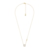 Thumbnail Image 2 of Michael Kors Women's 14ct Gold Plated Sterling Silver Asscher Cut Pendant Necklace