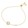 Thumbnail Image 1 of Michael Kors Women's 14ct Gold Plated Sterling Silver Asscher Cut Slider Bracelet