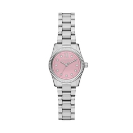Michael Kors Lexington Women's 26mm Pink Dial & Stainless Steel Bracelet Watch