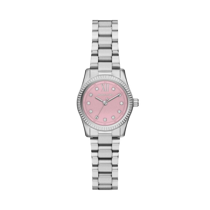 Main Image 1 of Michael Kors Lexington Women's 26mm Pink Dial & Stainless Steel Bracelet Watch