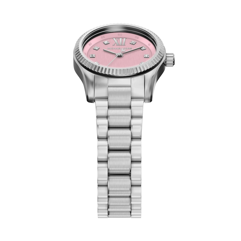Main Image 2 of Michael Kors Lexington Women's 26mm Pink Dial & Stainless Steel Bracelet Watch