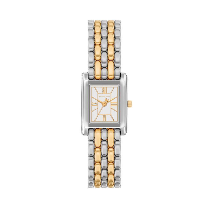 Main Image 1 of Michael Kors Essex Women's 20mm Two Tone Rectangle Bracelet Watch