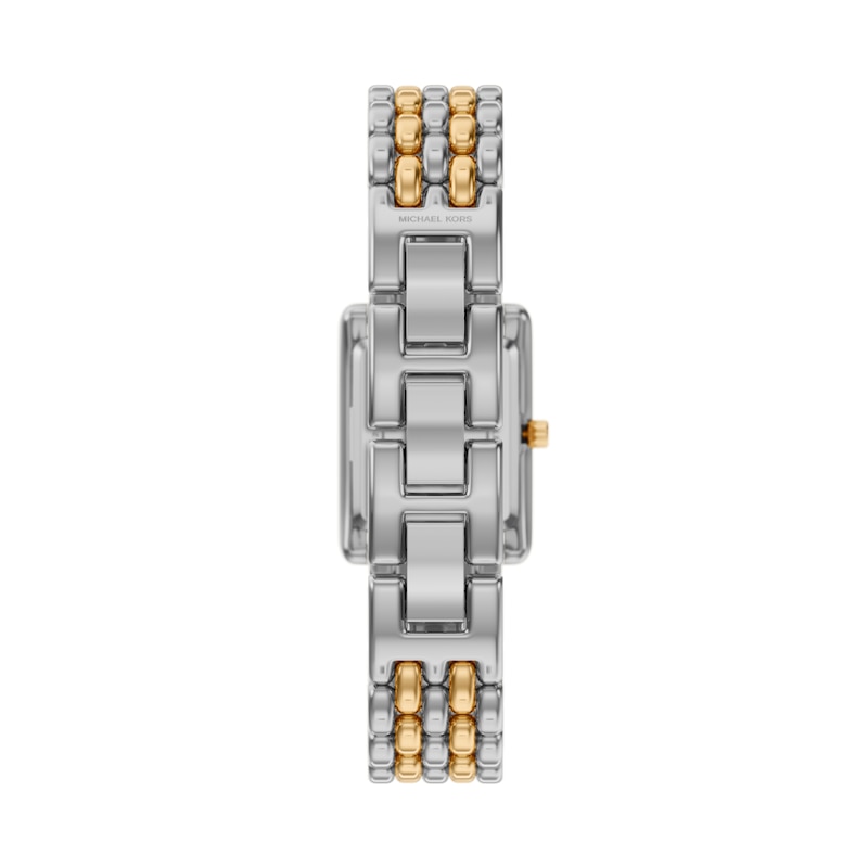 Main Image 4 of Michael Kors Essex Women's 20mm Two Tone Rectangle Bracelet Watch