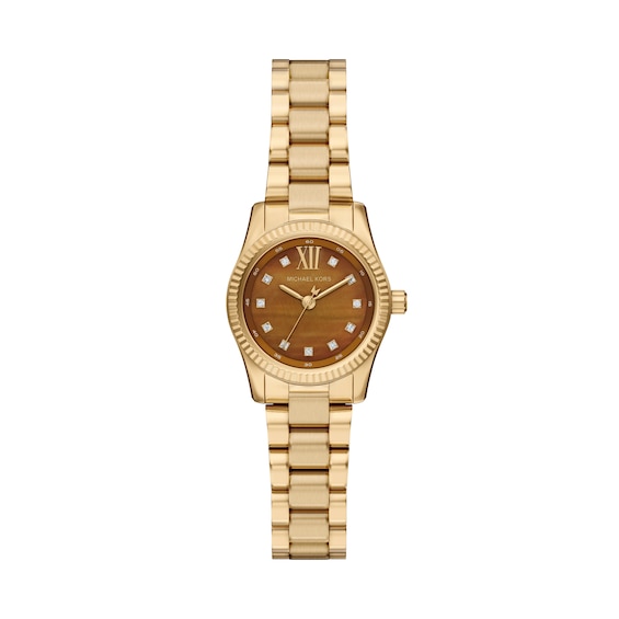 Women's Michael Kors Lexington 26Mm Gold Tone Bracelet Watch