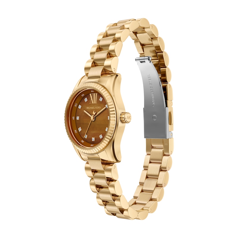 Main Image 3 of Michael Kors Lexington Women's 26mm Gold Tone Bracelet Watch
