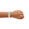 Thumbnail Image 6 of Michael Kors Lexington 26mm Turquoise Dial Two Tone Bracelet Watch