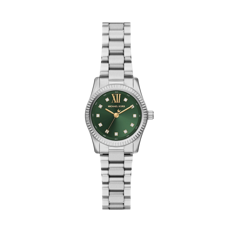 Main Image 1 of Michael Kors Lexington Women's 26mm Green Dial & Stainless Steel Watch
