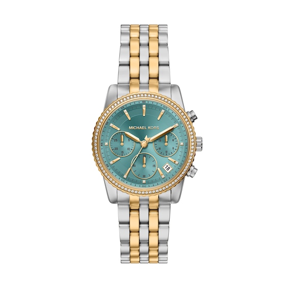 Women's Michael Kors Bryant Chronograph 35Mm Two Tone Watch