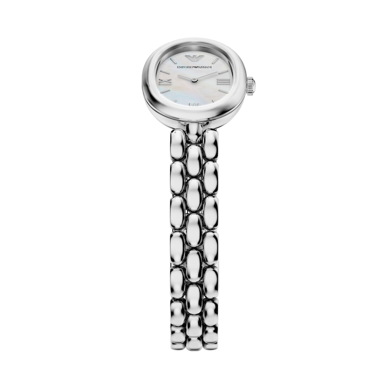 Main Image 2 of Emporio Armani Women's Sinfonia Mother Of Pearl Dial & Stainless Steel Watch