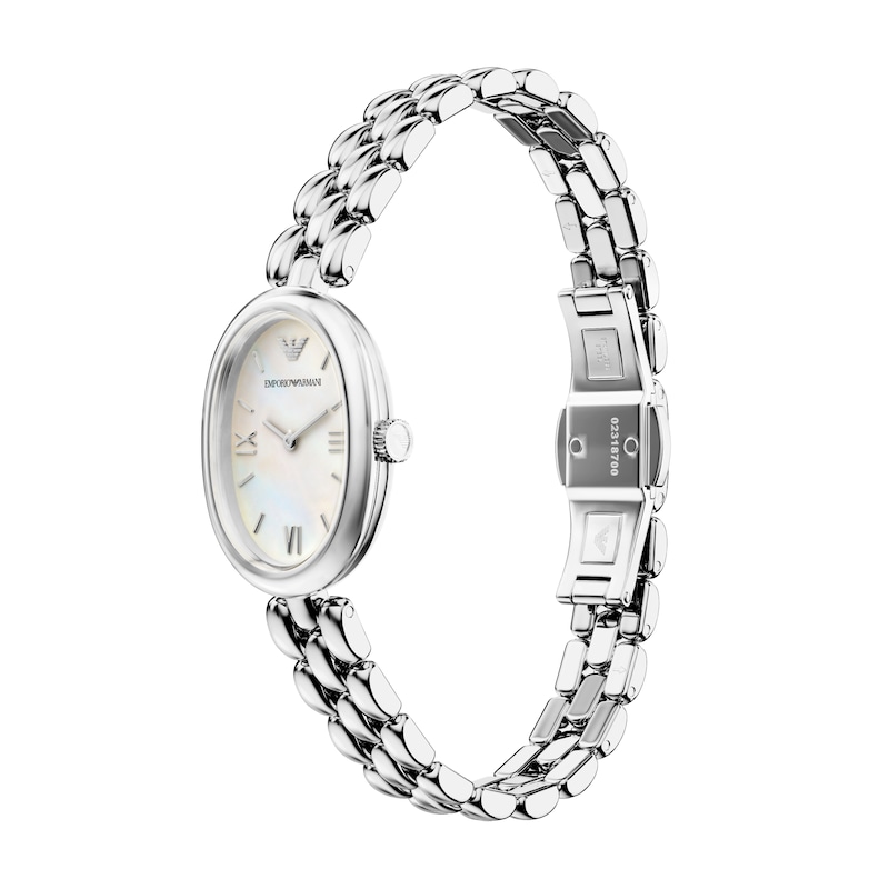 Main Image 3 of Emporio Armani Women's Sinfonia Mother Of Pearl Dial & Stainless Steel Watch