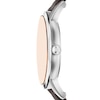 Thumbnail Image 3 of Emporio Armani Men's 43mm Silver Dial & Brown Leather Strap Watch
