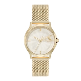 Olivia Burton Classic Bee 30mm Gold IP Mesh Strap Watch