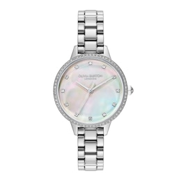 Olivia Burton Classic Captivate 34mm Mother Of Pearl & Stainless Steel Watch
