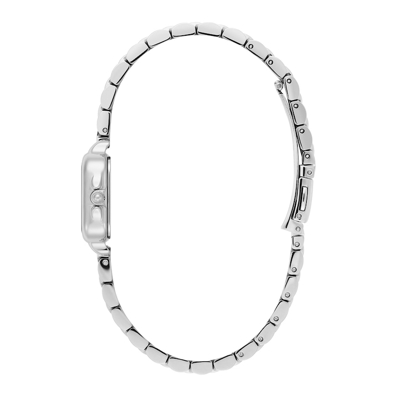 Main Image 4 of Olivia Burton Mini Grosvenor 20mm Square Crystal Stainless Steel Watch