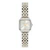 Thumbnail Image 1 of Olivia Burton Mini Grosvenor 20mm Square Crystal Two Tone Bracelet Watch