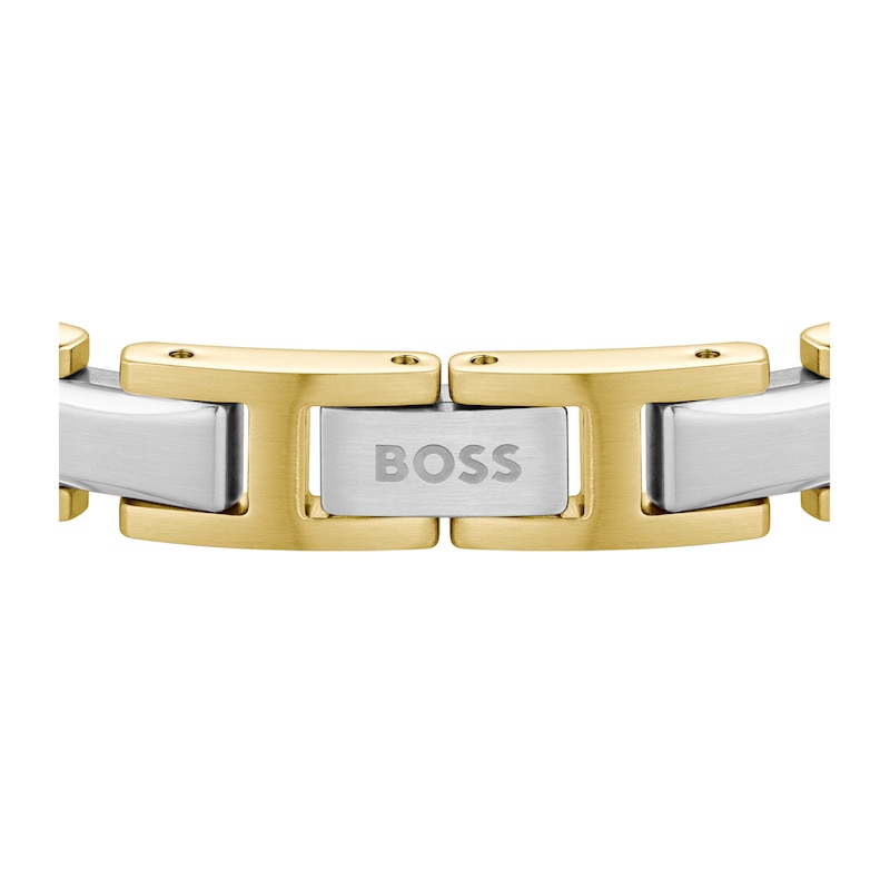 Main Image 2 of BOSS Men's Nolan Two Tone H Link Cuff With Logo Clasp