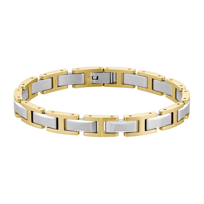 Main Image 3 of BOSS Men's Nolan Two Tone H Link Cuff With Logo Clasp