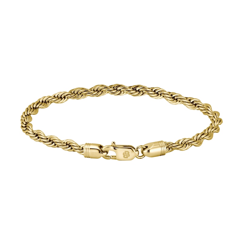 Main Image 4 of BOSS Men's Myles Gold Tone Cuff With Rope Style Chain