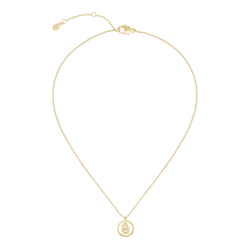 Main Image 3 of BOSS Women's Divine Gold Tone Double B Monogram Pendant Necklace