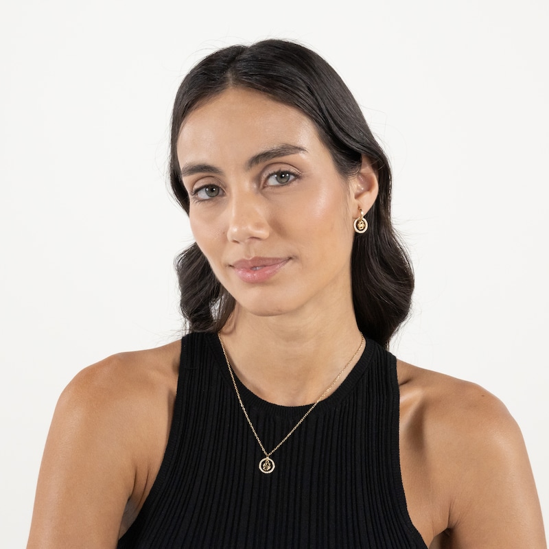 Main Image 4 of BOSS Women's Divine Gold Tone Double B Monogram Pendant Necklace