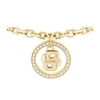 Thumbnail Image 1 of BOSS Women's Divine Gold Tone Double B Monogram Charm Bracelet