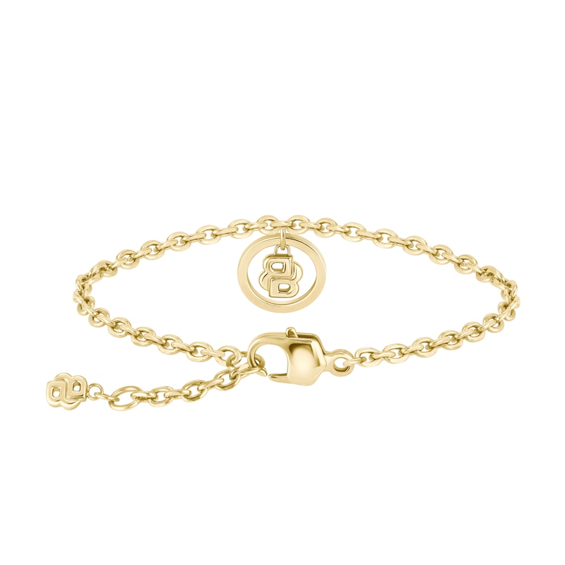 Main Image 3 of BOSS Women's Divine Gold Tone Double B Monogram Charm Bracelet