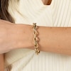 Thumbnail Image 4 of BOSS Women's Fiora Gold Tone Petal Link Chain Bracelet