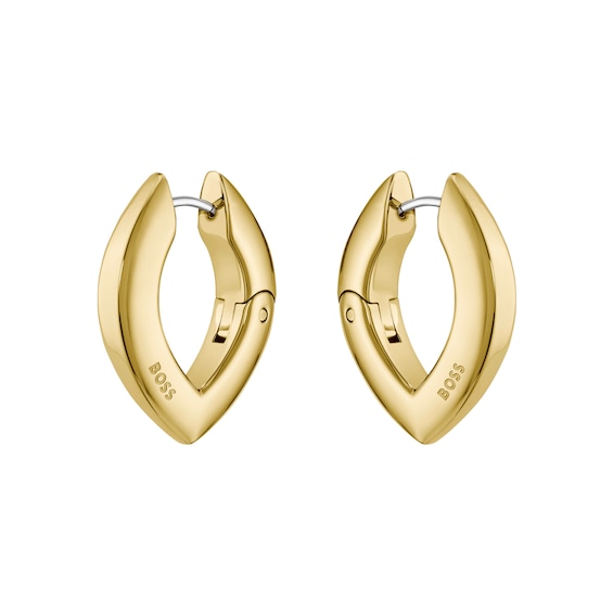 Boss Women's Gold Tone Fiora Ip Earrings - Image 3
