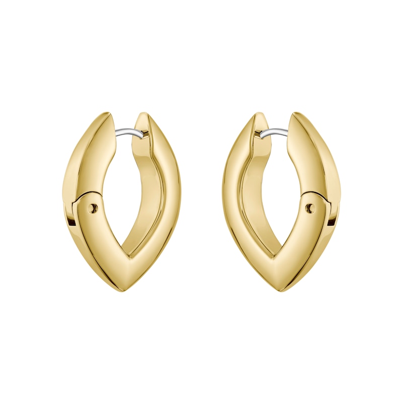 Main Image 3 of BOSS Women's Fiora Gold Tone Petal Earrings