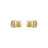 Thumbnail Image 1 of BOSS Women's Divine Gold Tone Double B Sparkle Logo Stud Earrings