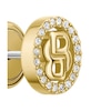 Thumbnail Image 2 of BOSS Women's Divine Gold Tone Double B Sparkle Logo Stud Earrings