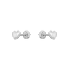 Thumbnail Image 1 of BOSS Women's Honey Hearts Shaped Silver Tone Stud Earrings