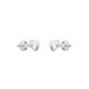 Thumbnail Image 2 of BOSS Women's Honey Hearts Shaped Silver Tone Stud Earrings