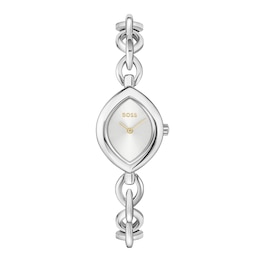 BOSS Fiora Ladies' Silver-Tone Dial & Stainless Steel Bracelet Watch