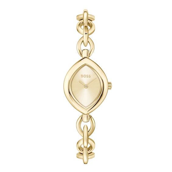 Women's Boss Fiora ' Champagne Dial & Stainless Steel Bracelet Watch