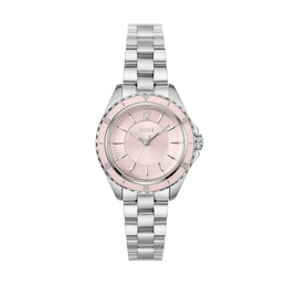 BOSS Sage Ladies' Pink Dial & Stainless Steel Bracelet Watch
