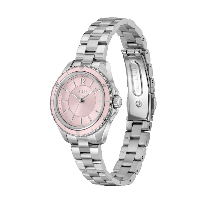 Main Image 3 of BOSS Sage Ladies' Pink Dial & Stainless Steel Bracelet Watch