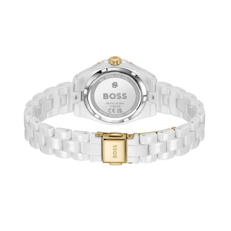 Main Image 2 of BOSS Sage Ladies' White Dial & White Ceramic Bracelet Watch