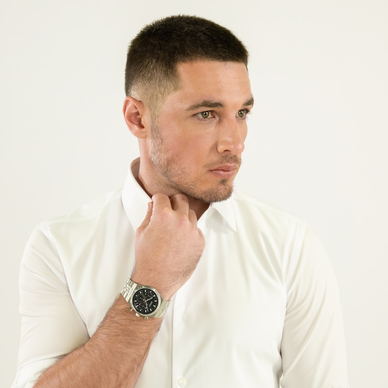 Main Image 5 of BOSS Candor Men's Chronograph Black Dial & Stainless Steel Bracelet Watch